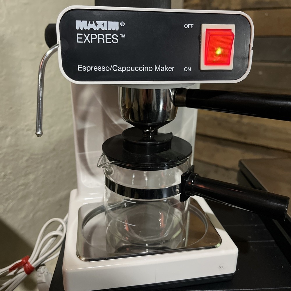 Vintage Maxim Espresso & Cappuccino Machine EX-102 Expres - TESTED - WORKS
